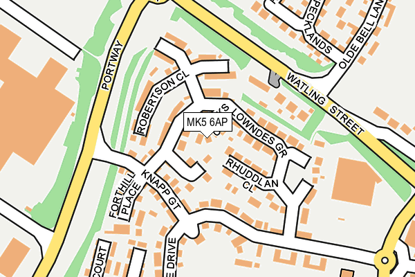 MK5 6AP map - OS OpenMap – Local (Ordnance Survey)