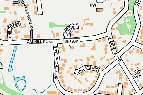 MK5 6AR map - OS OpenMap – Local (Ordnance Survey)