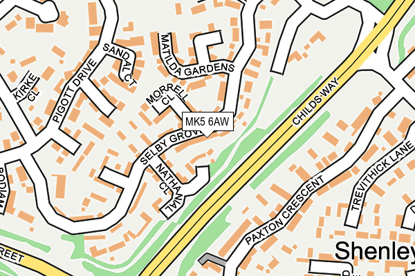 MK5 6AW map - OS OpenMap – Local (Ordnance Survey)