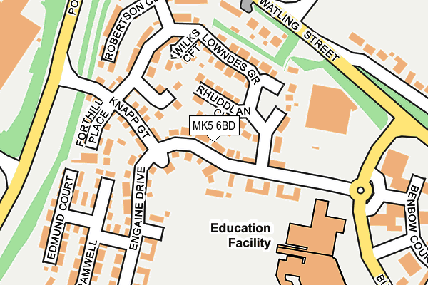 MK5 6BD map - OS OpenMap – Local (Ordnance Survey)