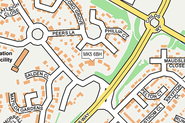 MK5 6BH map - OS OpenMap – Local (Ordnance Survey)