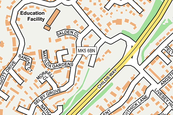 MK5 6BN map - OS OpenMap – Local (Ordnance Survey)