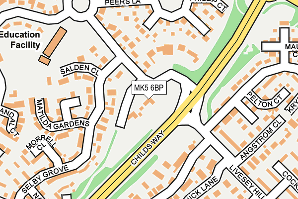 MK5 6BP map - OS OpenMap – Local (Ordnance Survey)