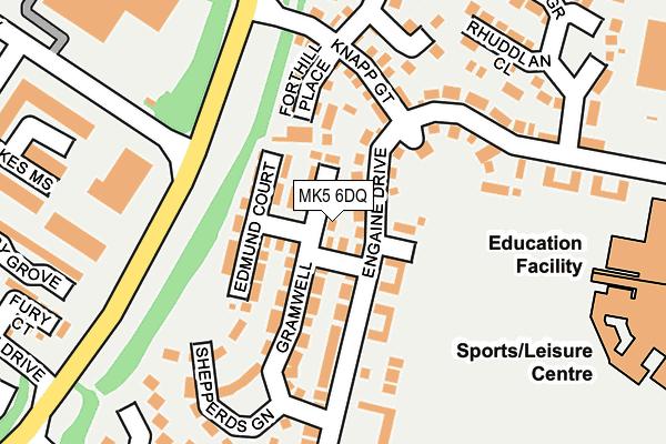 MK5 6DQ map - OS OpenMap – Local (Ordnance Survey)