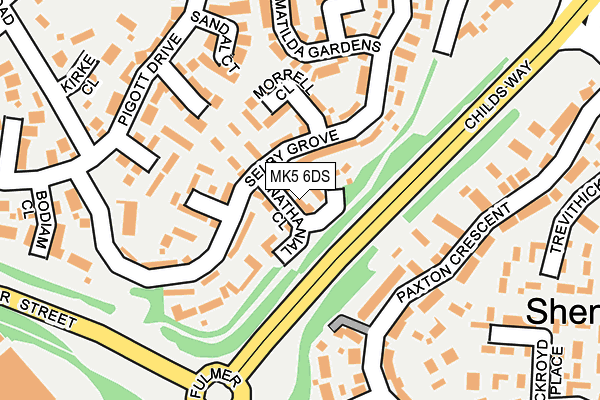 MK5 6DS map - OS OpenMap – Local (Ordnance Survey)