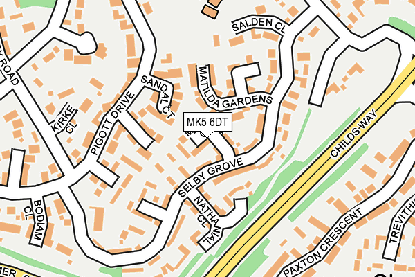 MK5 6DT map - OS OpenMap – Local (Ordnance Survey)