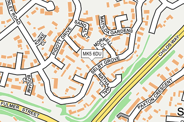 MK5 6DU map - OS OpenMap – Local (Ordnance Survey)