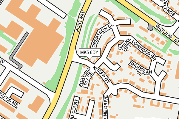 MK5 6DY map - OS OpenMap – Local (Ordnance Survey)