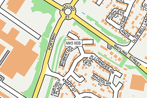 MK5 6EB map - OS OpenMap – Local (Ordnance Survey)