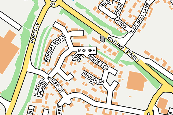 MK5 6EF map - OS OpenMap – Local (Ordnance Survey)