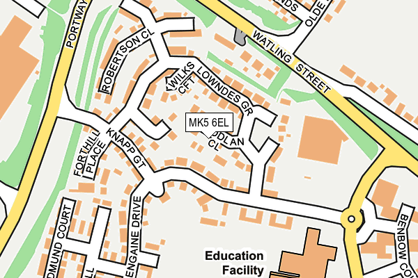 MK5 6EL map - OS OpenMap – Local (Ordnance Survey)