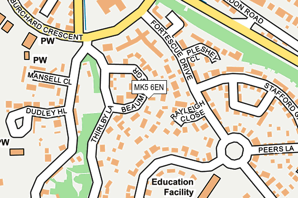 MK5 6EN map - OS OpenMap – Local (Ordnance Survey)