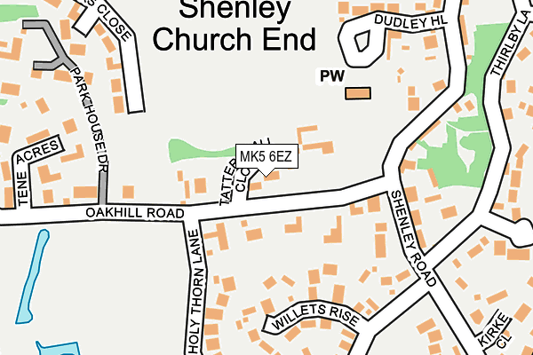 MK5 6EZ map - OS OpenMap – Local (Ordnance Survey)