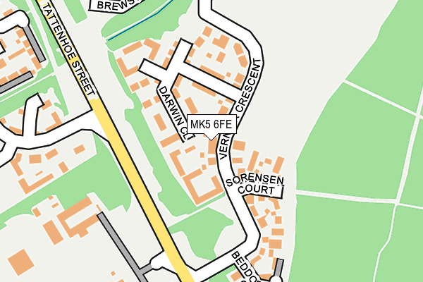 MK5 6FE map - OS OpenMap – Local (Ordnance Survey)