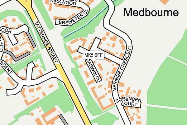 MK5 6FF map - OS OpenMap – Local (Ordnance Survey)