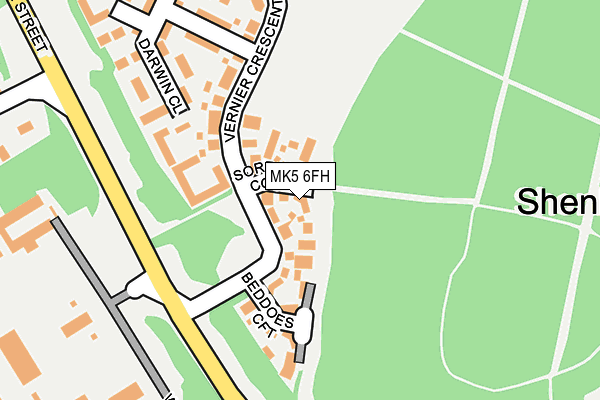 MK5 6FH map - OS OpenMap – Local (Ordnance Survey)