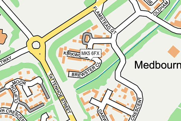 MK5 6FX map - OS OpenMap – Local (Ordnance Survey)