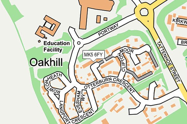 MK5 6FY map - OS OpenMap – Local (Ordnance Survey)