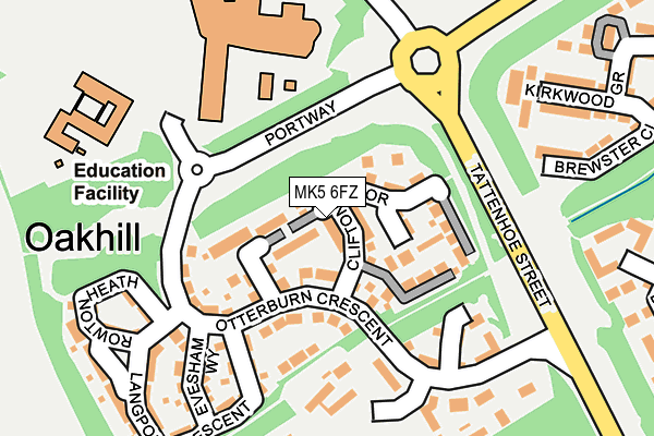 MK5 6FZ map - OS OpenMap – Local (Ordnance Survey)