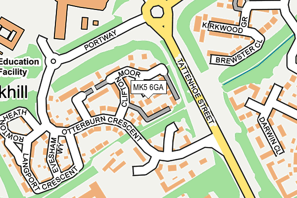 MK5 6GA map - OS OpenMap – Local (Ordnance Survey)