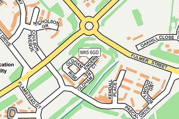 MK5 6GD map - OS OpenMap – Local (Ordnance Survey)