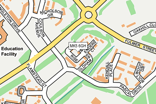 MK5 6GH map - OS OpenMap – Local (Ordnance Survey)