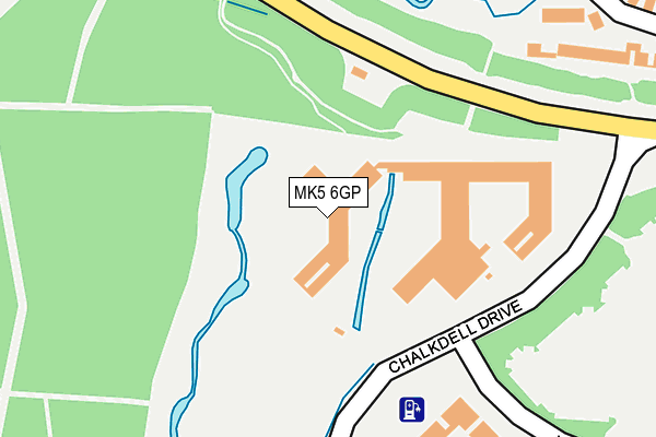 MK5 6GP map - OS OpenMap – Local (Ordnance Survey)