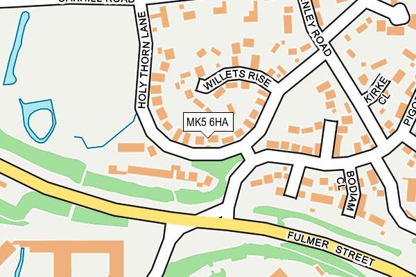 MK5 6HA map - OS OpenMap – Local (Ordnance Survey)