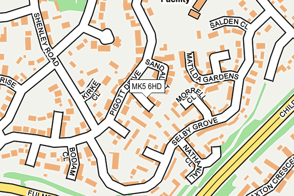 MK5 6HD map - OS OpenMap – Local (Ordnance Survey)