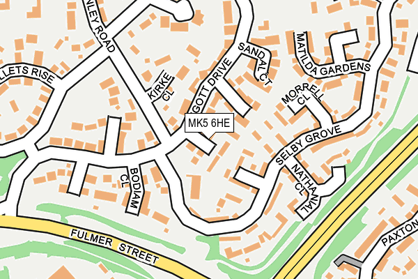 MK5 6HE map - OS OpenMap – Local (Ordnance Survey)