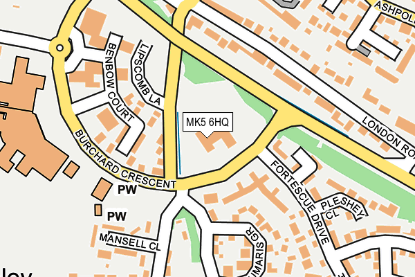 MK5 6HQ map - OS OpenMap – Local (Ordnance Survey)