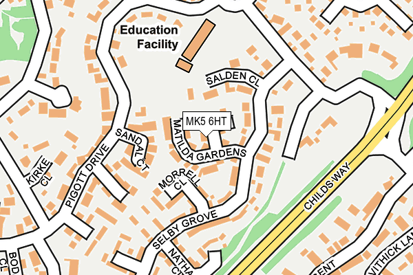 MK5 6HT map - OS OpenMap – Local (Ordnance Survey)