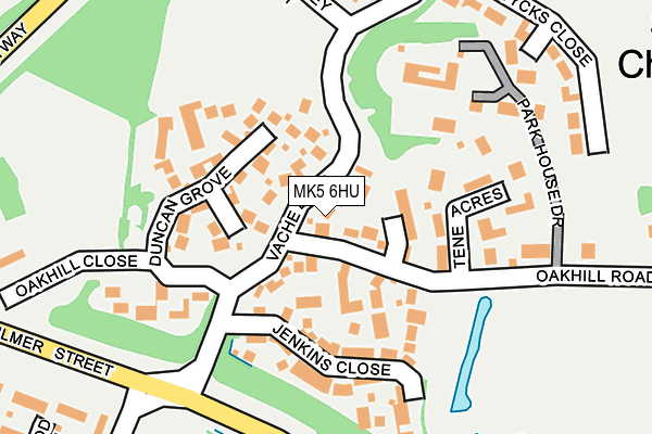 MK5 6HU map - OS OpenMap – Local (Ordnance Survey)