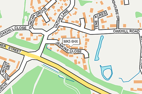 MK5 6HX map - OS OpenMap – Local (Ordnance Survey)