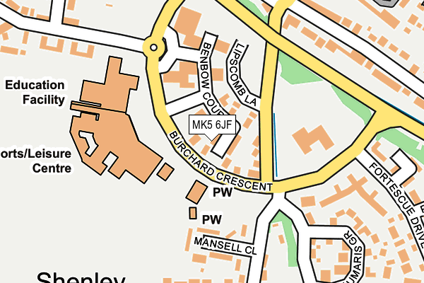 MK5 6JF map - OS OpenMap – Local (Ordnance Survey)