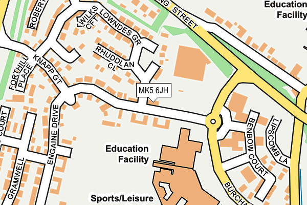 MK5 6JH map - OS OpenMap – Local (Ordnance Survey)