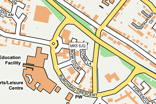 MK5 6JQ map - OS OpenMap – Local (Ordnance Survey)