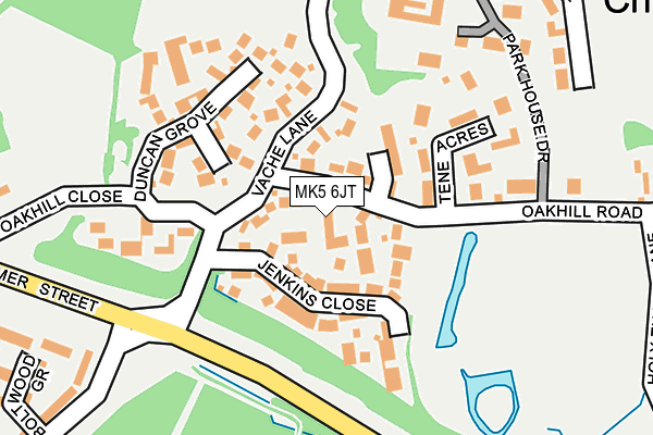 MK5 6JT map - OS OpenMap – Local (Ordnance Survey)