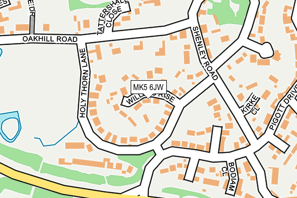 MK5 6JW map - OS OpenMap – Local (Ordnance Survey)