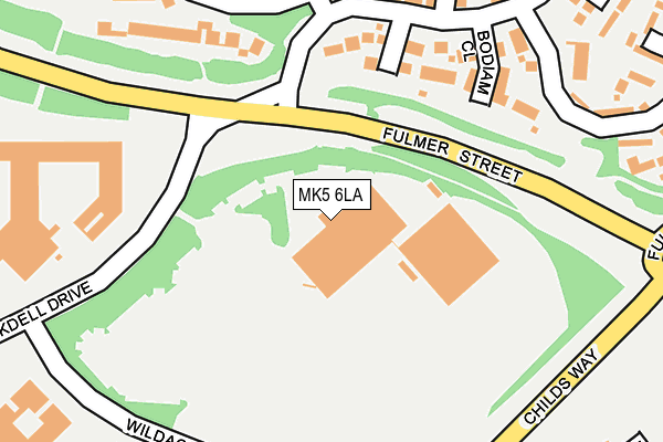 MK5 6LA map - OS OpenMap – Local (Ordnance Survey)