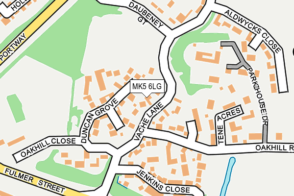 MK5 6LG map - OS OpenMap – Local (Ordnance Survey)