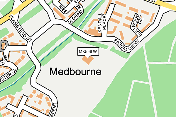 MK5 6LW map - OS OpenMap – Local (Ordnance Survey)