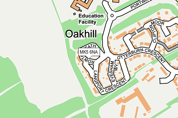 MK5 6NA map - OS OpenMap – Local (Ordnance Survey)