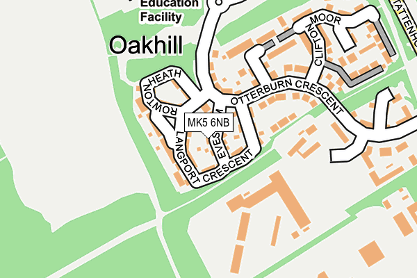 MK5 6NB map - OS OpenMap – Local (Ordnance Survey)