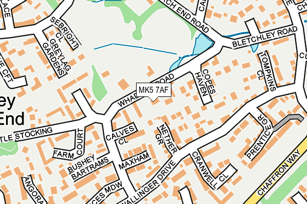 MK5 7AF map - OS OpenMap – Local (Ordnance Survey)