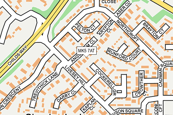 MK5 7AT map - OS OpenMap – Local (Ordnance Survey)