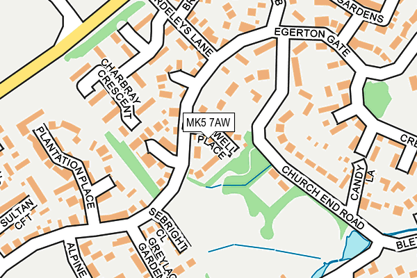 MK5 7AW map - OS OpenMap – Local (Ordnance Survey)