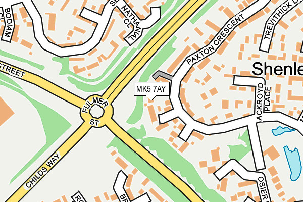 MK5 7AY map - OS OpenMap – Local (Ordnance Survey)