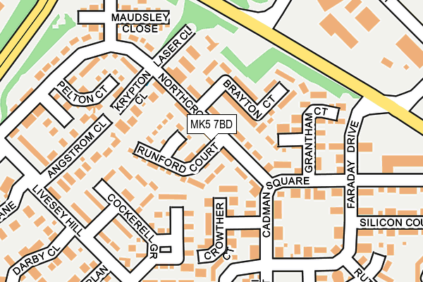 MK5 7BD map - OS OpenMap – Local (Ordnance Survey)