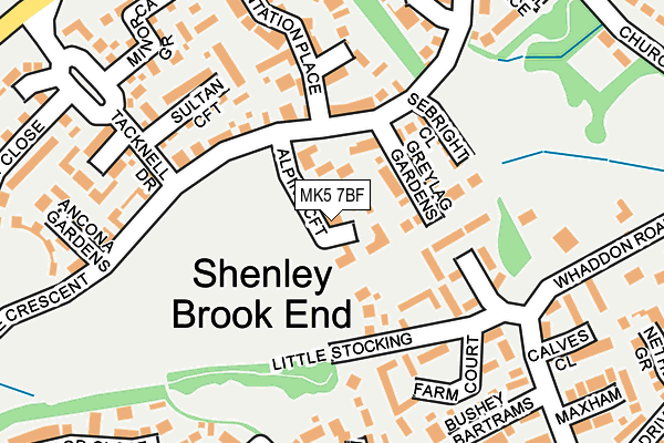 MK5 7BF map - OS OpenMap – Local (Ordnance Survey)